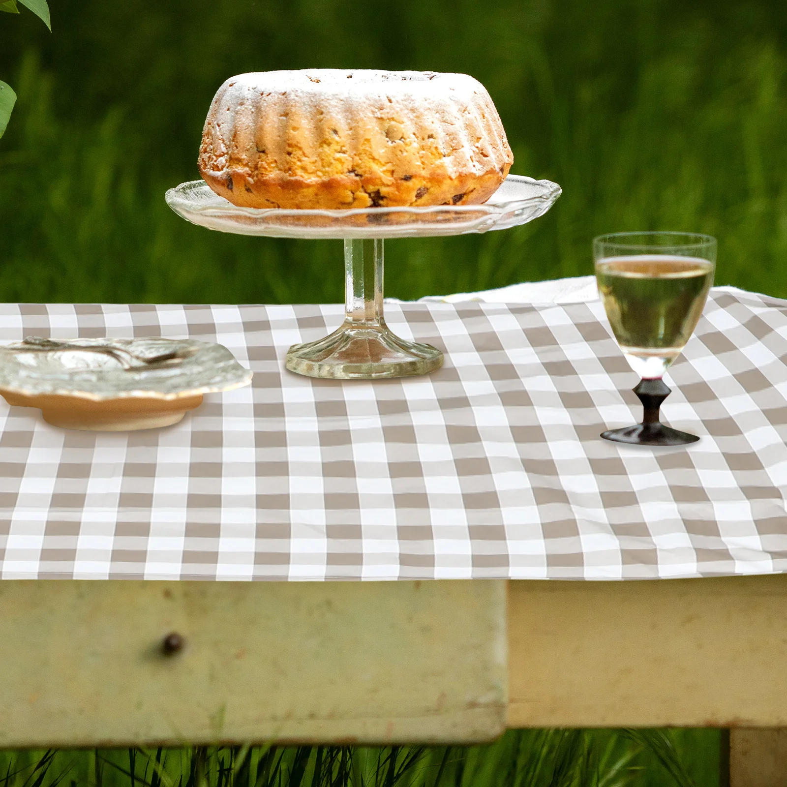 1Set Picnic Table Cover Set Camping Tablecloth Bench Covers Elastic Edge Waterproof Outdoor Tablecloth for Picnic