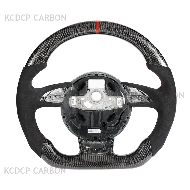 

For Audi A3 A4 A5 A1 A6 A7 A8 RS3 RS4 RS5 S3 S4 S5 RS6 RS7 Q3 Q5 Q7 R8 TT Q8 MK3 MK2 8P LED Carbon Fiber Steering Wheel