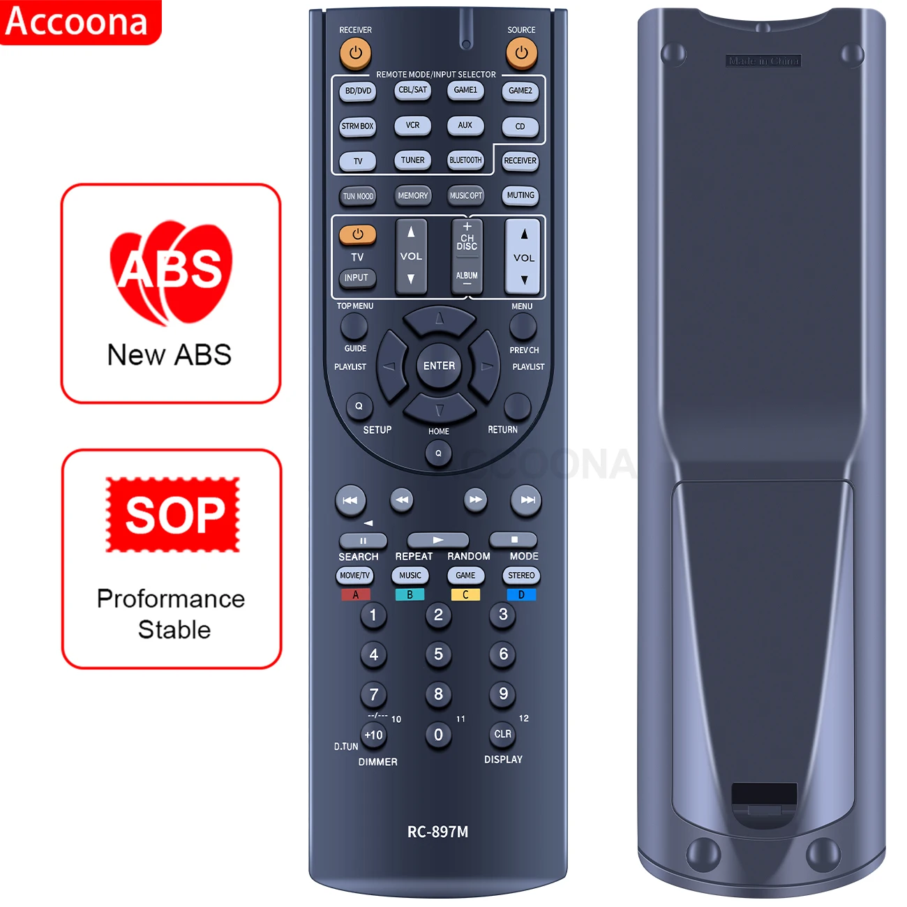 

Original remote control for Onkyo RC-897M HT-R494 HT-S5800 TX-SR343