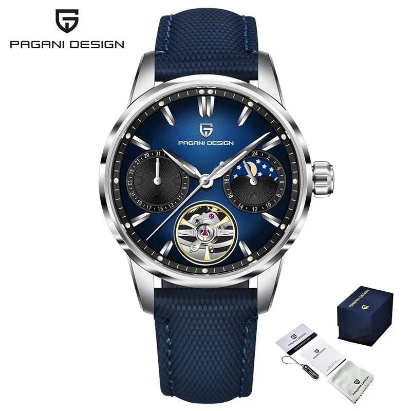 PAGANI DESIGN PD-YS021 Men’s Pilot Automatic Mechanical Watch | 41mm Case | E3255Y Movement | Stainless Steel Case | 10Bar Water
