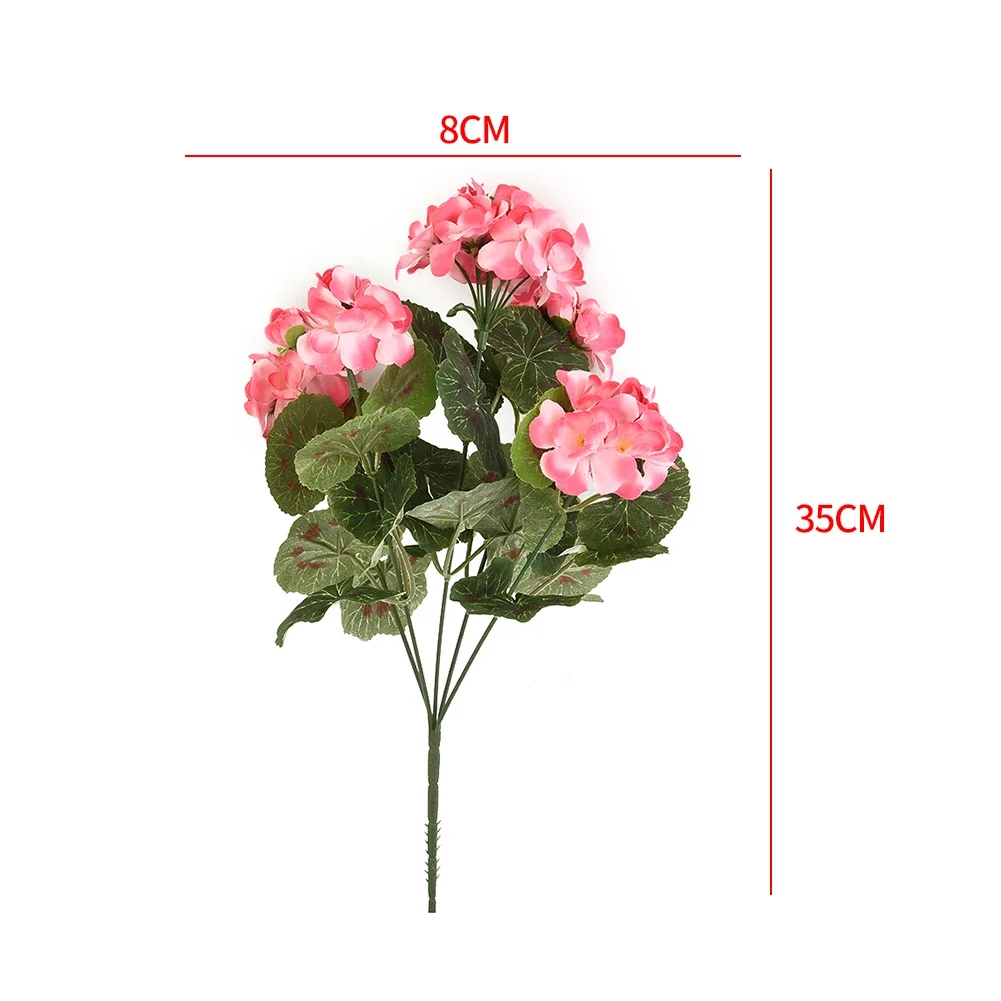 Artificial Flowers Simulation Begonia Silk Flowers Indoor Decorative Bouquets Christmas Ornament Home Decor Wedding Decoration