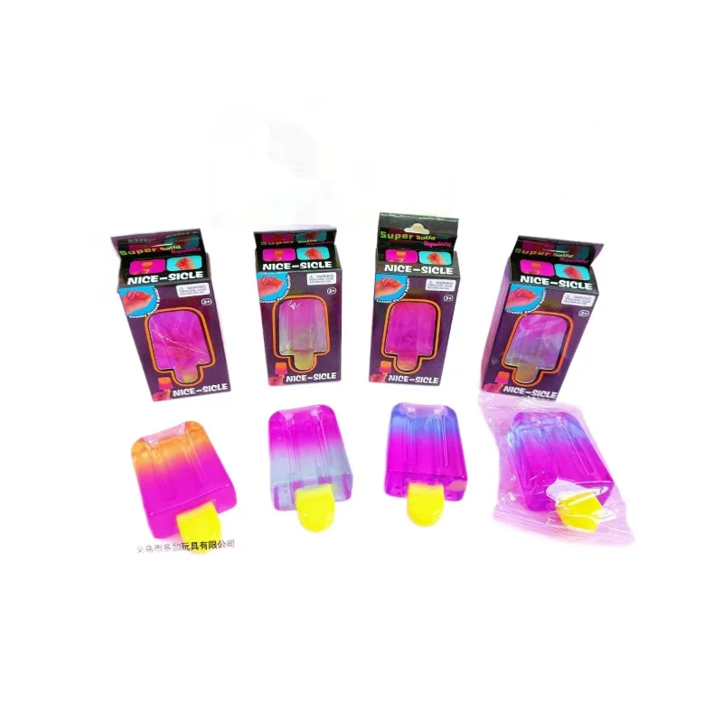 Hot Ice Cream Bar Squishy Toy Soft Tpr Fruit Popsicle Squeeze Toy Adult Stress Relief Sensory For Office Home Daily Relax Toys view 5