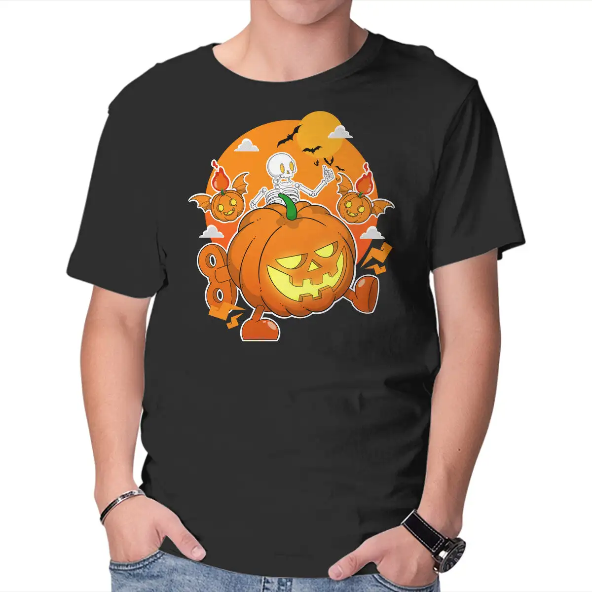 Halloween Parade Unisex T-shirts For Man Woman Couple Short Summer Tees Casual Cotton New Arrival Fashions Couple's Cloths