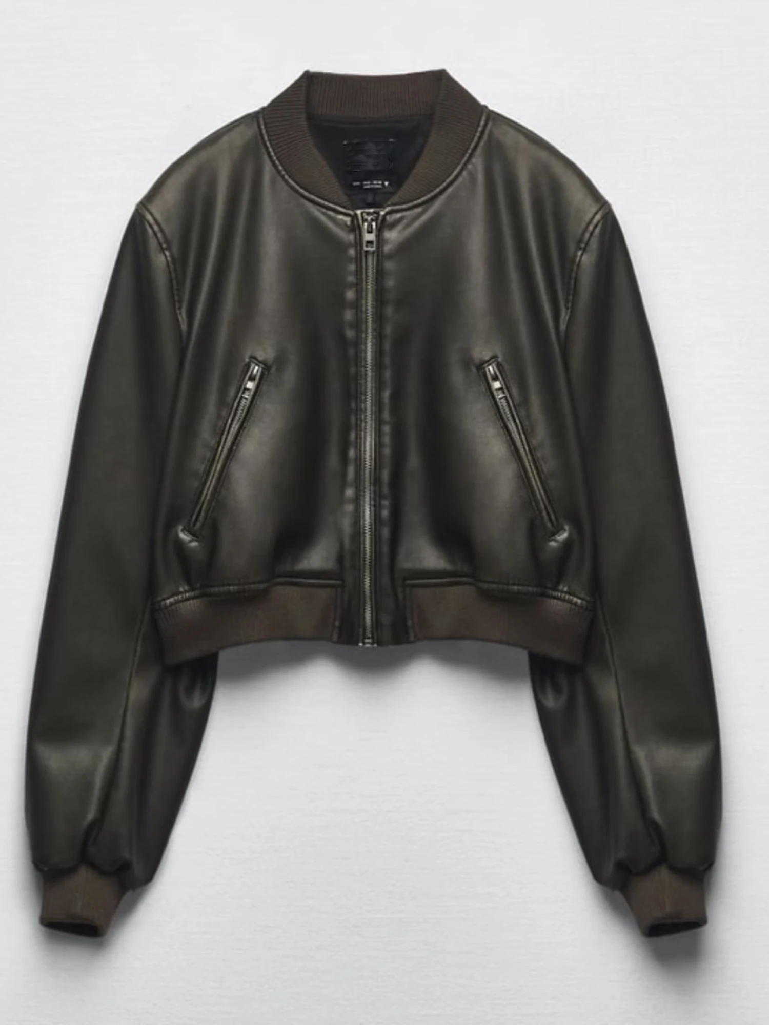 2023 Frauen Vintage Bomber Chic abgeschnitten Pu Kunstleder Gothic Renn jacken weibliche Biker Motorrad Baseball Mäntel Streetwear