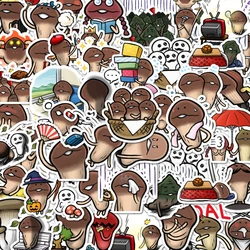 48pcs Hilarious mushroom man stickers can be used for vases, wall tabletops, and other decorations, surprise party stickers