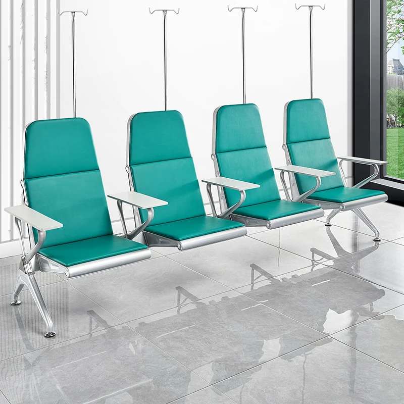 Infusion Drip Chair com encosto, Cadeira de suspensão de água para clínica hospitalar e solteiro, 3 pessoas