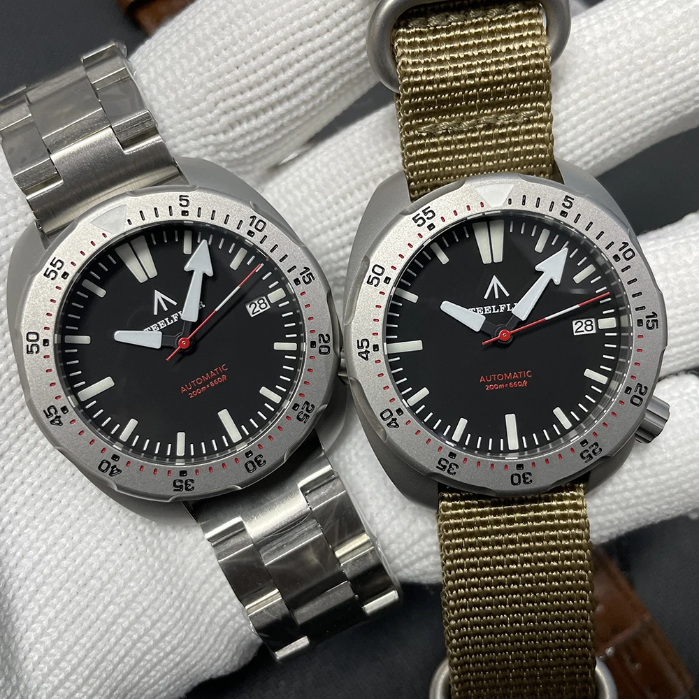 STEELFLIER Official SF757 New Arrival Mechanical Dive Wristwatch NH35 Movement 20Bar Waterproof Super Luminous Luxury Watches