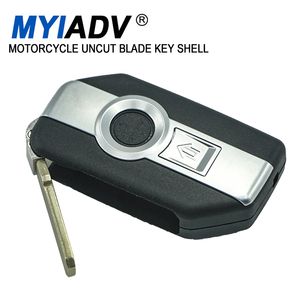 For BMW R1200GS R1250GS R1200RT K1600 GT GTL F750GS F850GS ADV Motorcycle Key Uncut Blade One-Click Keyless Start Remote Control