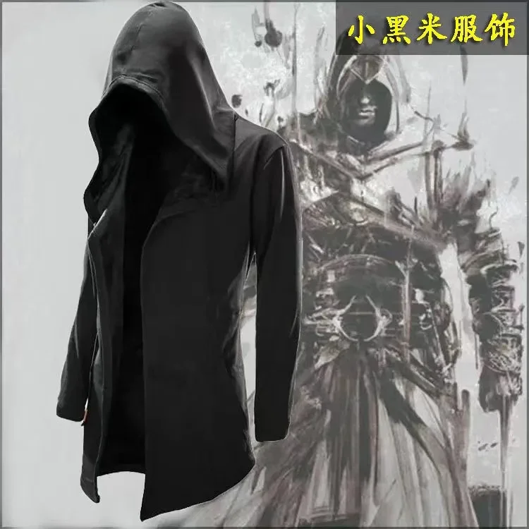 

JODIMITTY 2023 Men Hooded Sweatshirts Black Hip Hop Mantle Hoodies Fashion Jacket long Sleeves Cloak Coats Outwear Hot Sale