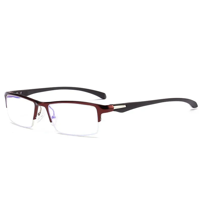 Lunettes optiques anti-fatigue et anti-rayonnement pour homme, monture en aluminium, protection contre la myopie classique, lunettes de cyclisme, UV400, 2024