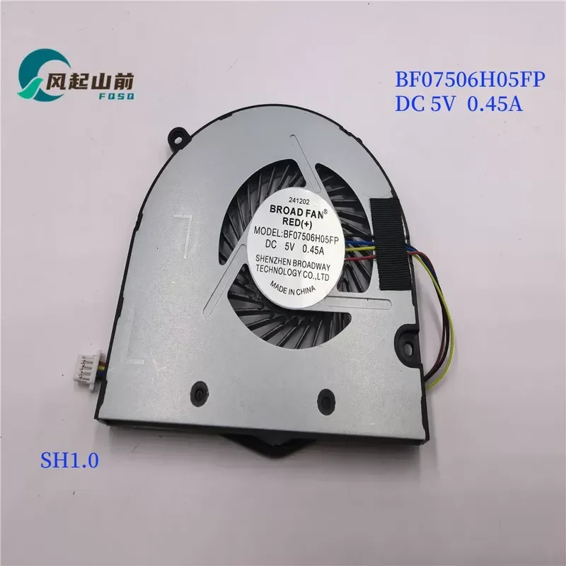 for BF07506H05FP DC5V 0.45A Cooling Fan for Domestic Notebook Laptop CPU Cooler Replacement New Arrival High Quality Silent