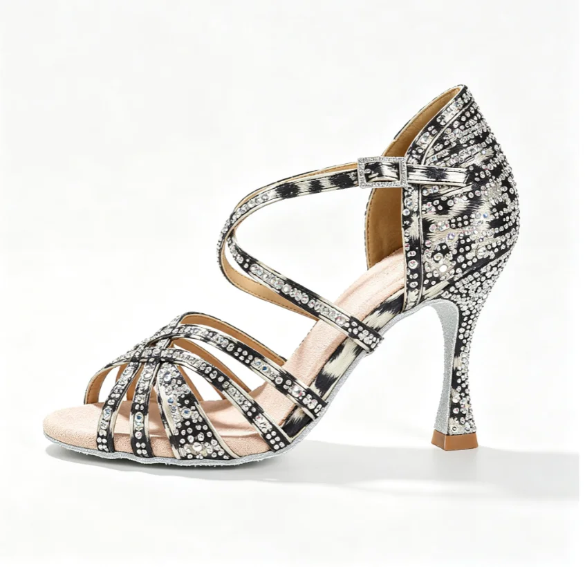 Leopard Print Heels - Scarpe da Ballo Latino EVK per
