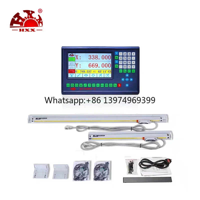 Hxx Ce Certification 2axes Dro Digital Readout Gcs903-2  for All Machines with 2pcs 5um Linear Scales