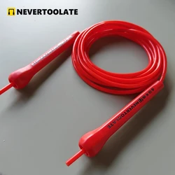 155grams 6mm PVC ROPE with polyster 10.5ft 3.2 meters abs 14cm handle jump skip rope boxing fitness crossfit winter HIIT