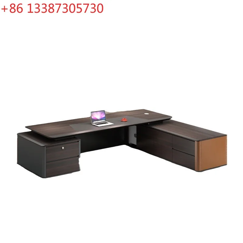 

Элитная офисная мебель: простой современный стол для руководителя