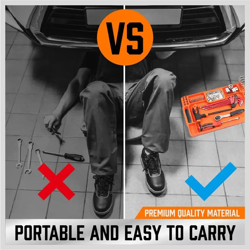 

T19C Silicone Tool Holder Tray Silicone Tool Holder Multi-Purpose Mat Repair Storage Segmented Mechanics Storage