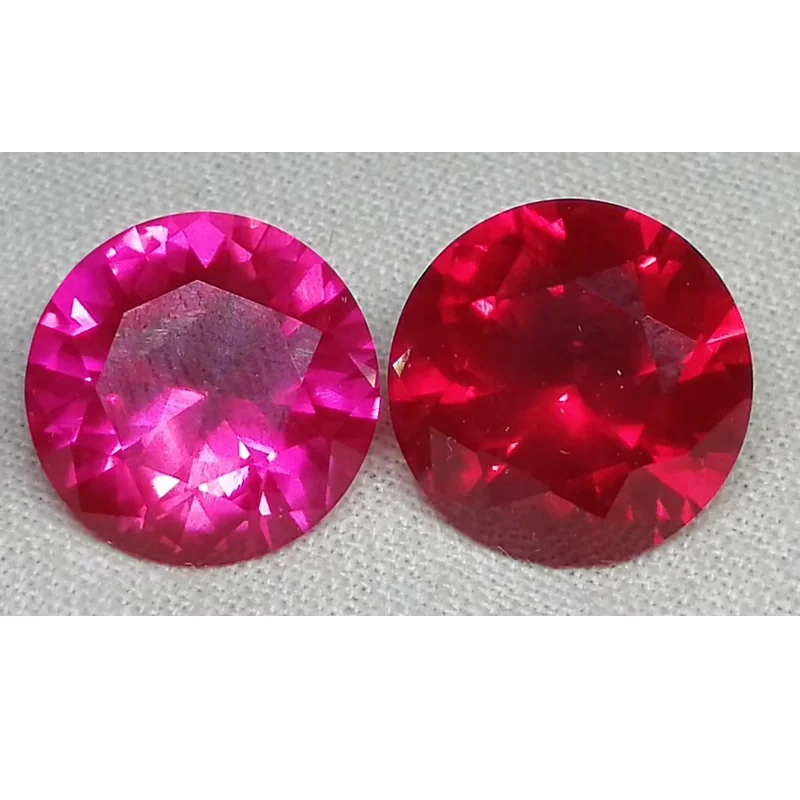 فضفاض الوردي الأحمر روبي 15.0 مللي متر 14.0ct قطع مستديرة اختبار موس صلابة الأحجار الكريمة لصنع المجوهرات/جهرة جمع لتقوم بها بنفسك الحجر