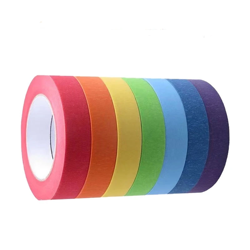 Gekleurde Plakband, Gekleurde Schilders Tape Voor Kunst En Kunstnijverheid, Tekenband, Knutselband Papier Tapecorful Tape