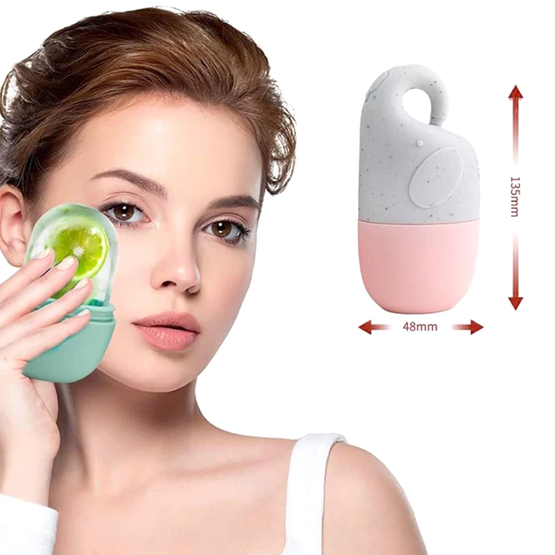 

1PC Skin Care Beauty Lifting Contouring Tool Silicone Ice Cube Trays Ice Globe Ice Balls Face Massager Facial Roller Reduce Acne