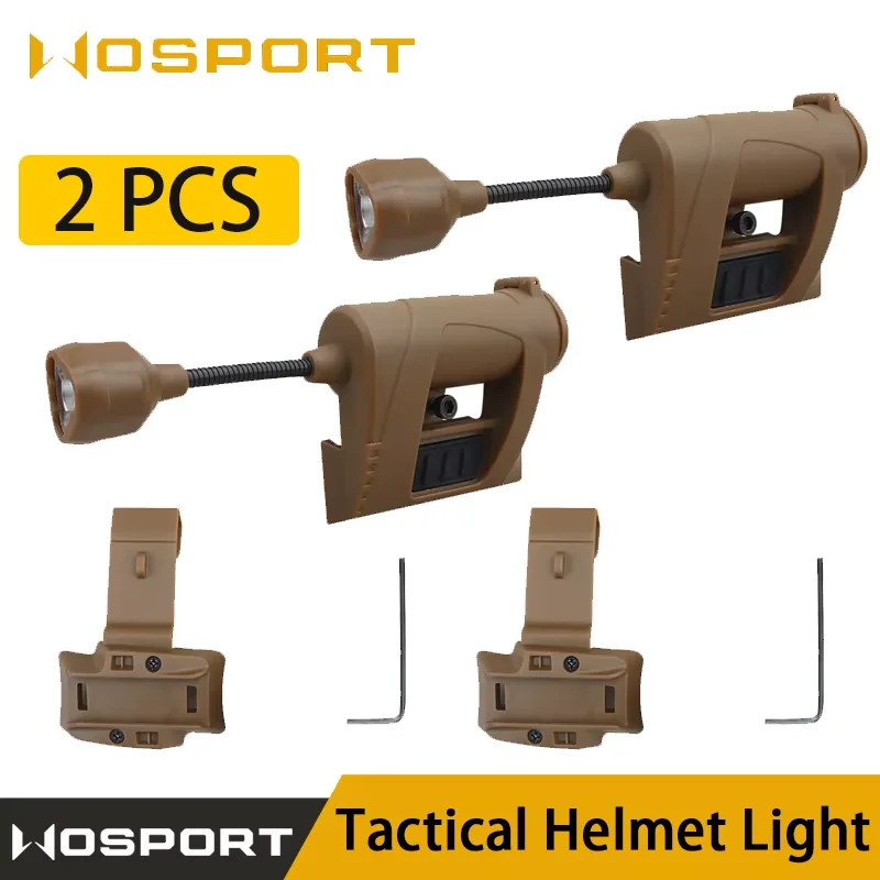 

Tactical helmet light, hunting helmet lighting system, 4 mode LED helmet light (green, red, IR, white)