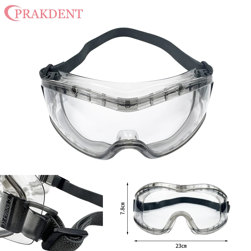 Goggle Polishing Anti Splash Dental Special Anti Fog High Transparency Dental Protective Goggle Heat-resistant Grinding 1Pcs