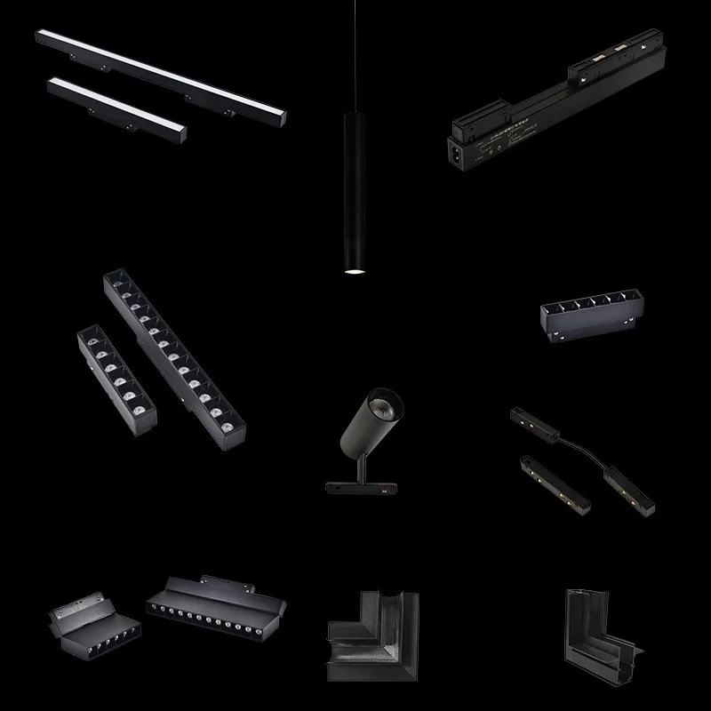 Smart Magnetic Track Light Led Magnetic Rail Light Recessed Track Lighting Linear Light Spotlight