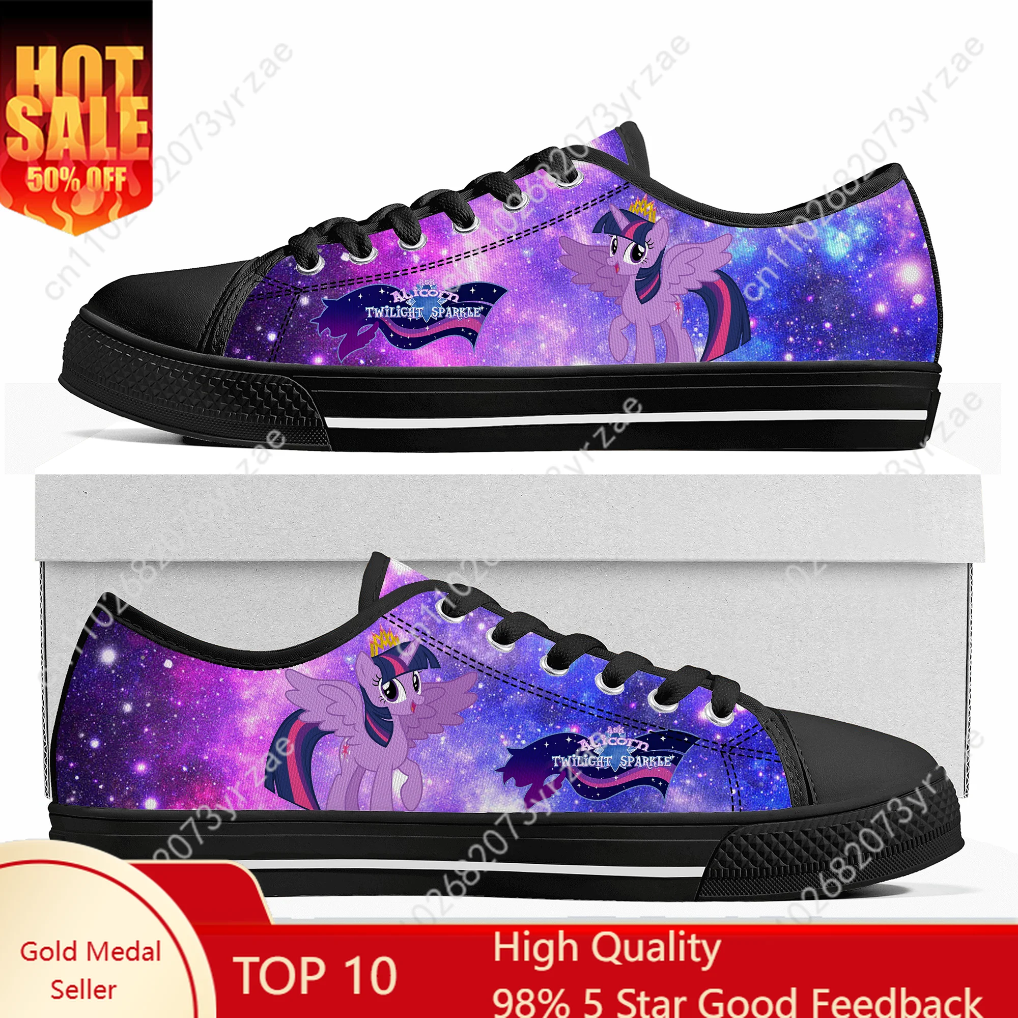

Twilight Sparkle Low Top Shoes Man Woman Sneakers My Little Pony Friendship Is Magic Fashion Shoe Cosplay Footwear For Adults