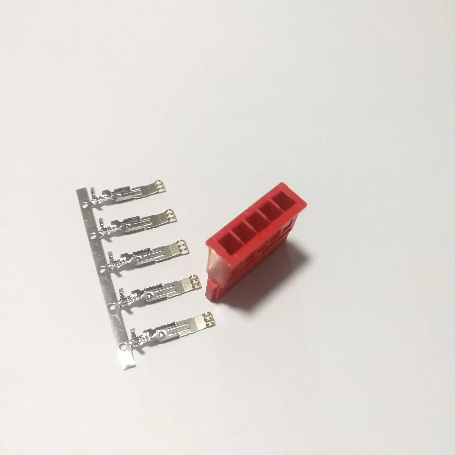 10set HDD SSD Hard Disk Drive 15p SATA Power Supply Cable Straight Pin Wire Terminals Electrical Connector Jack Red White Color