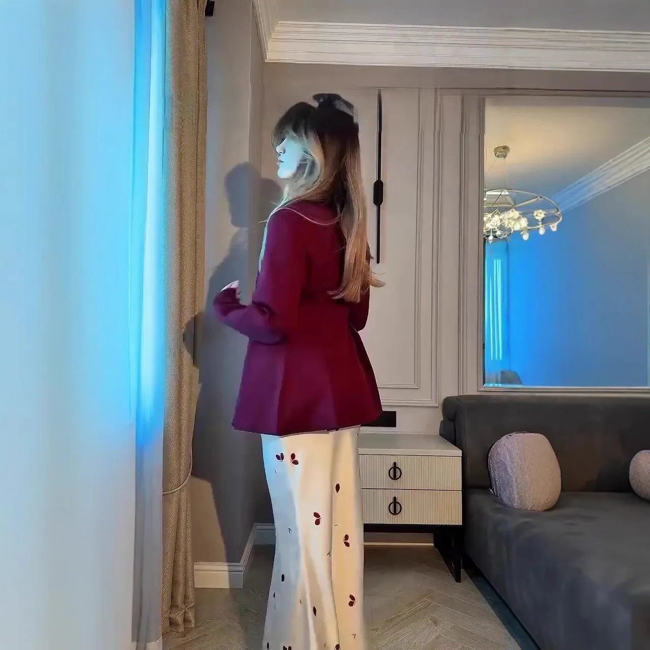 Traje de falda Eid para mujer, chaqueta, abrigo, falda larga, estampado musulmán, conjunto de 2 piezas, Marruecos, modesto, Dubai, Islam, trajes árabes, conjunto de Ramadán