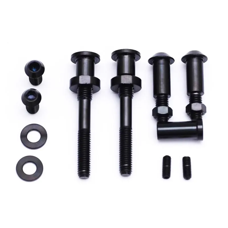 Titanium Alloy Full Set Bolts for Brompton Folding Bike, Caliper Clip, Brake Pad Bolts, Screw Nuts, 46g-Set, Brompton Part, 2018
