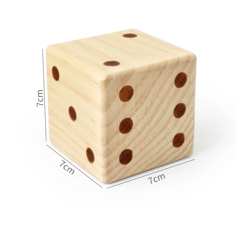 Giant Wooden Dice Lightweight Role-playing Dice Suitable For Outdoor And Indoor Beach Adults