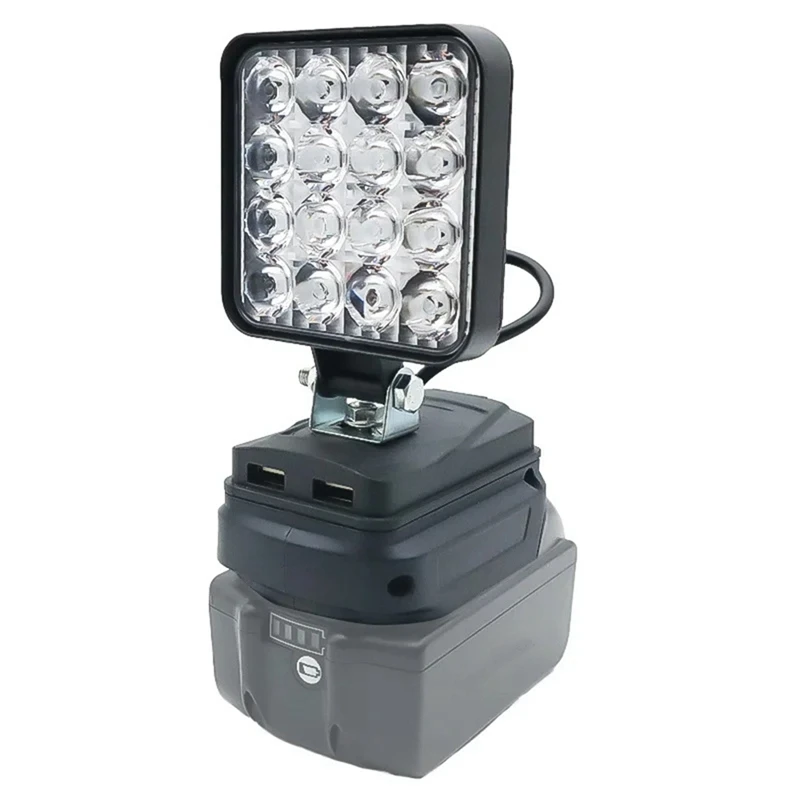 16 LED Arbeitslicht Strahler Outdoor Arbeit Angeln Handheld Notfall Werkzeug Licht für 18 V Lithium-Batterie