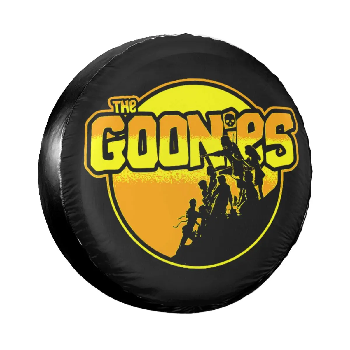 The Goonies Logo Spare Tire Cover Case for Jeep Honda Never Say Die Sloth Car Wheel Protectors Accessories 14