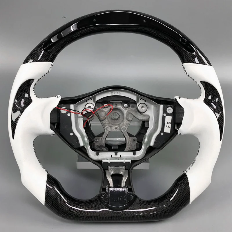 For Nissan 370Z Customizable Honeycomb Carbon Fiber Steering Wheel with LED Display | 2009-2021