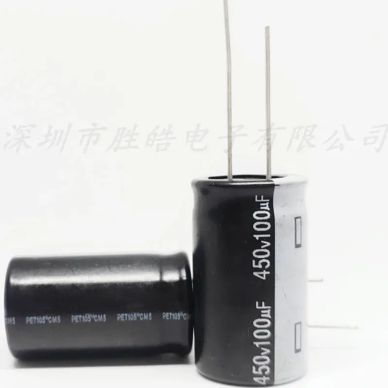 

(5 шт.) 450V100UF Размер: 18x30 мм 450V100UF Алюминиевые электролитические конденсаторы с прямым разъемом