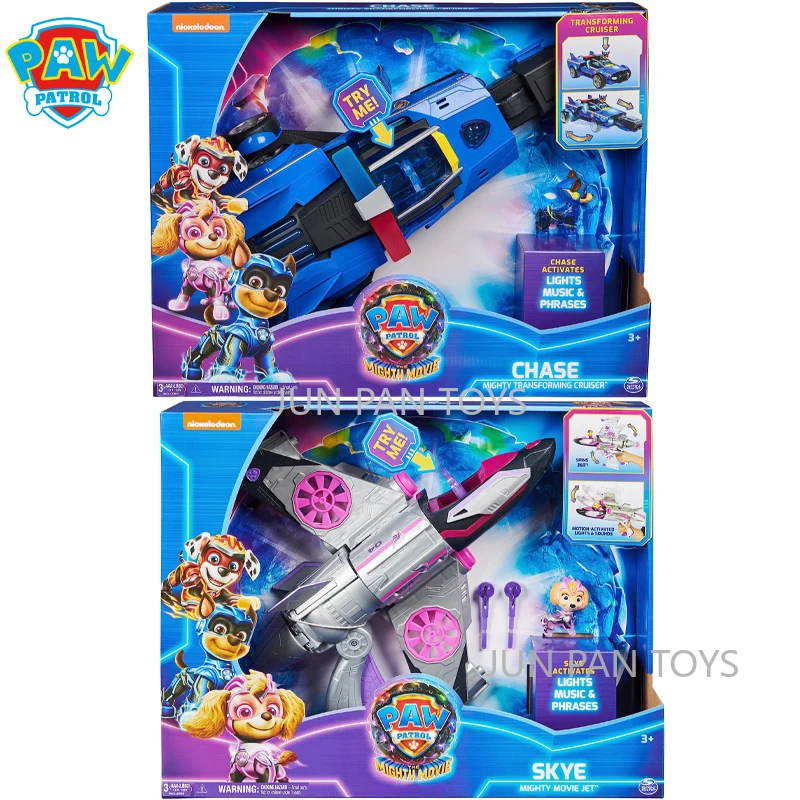 

Paw Patrol The Mighty Movie Skye Mighty Movie Jet Transforming Rescue Jet Chase Mighty Transforming Cruiser Action Figure Toys