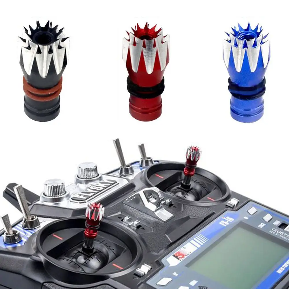 3D Style Hot Sale For RC FrSky Taranis X-lite 3D Style M3 3mm Gimbal Transmitter Stick Ends Non-slip Head Aluminum RC Parts