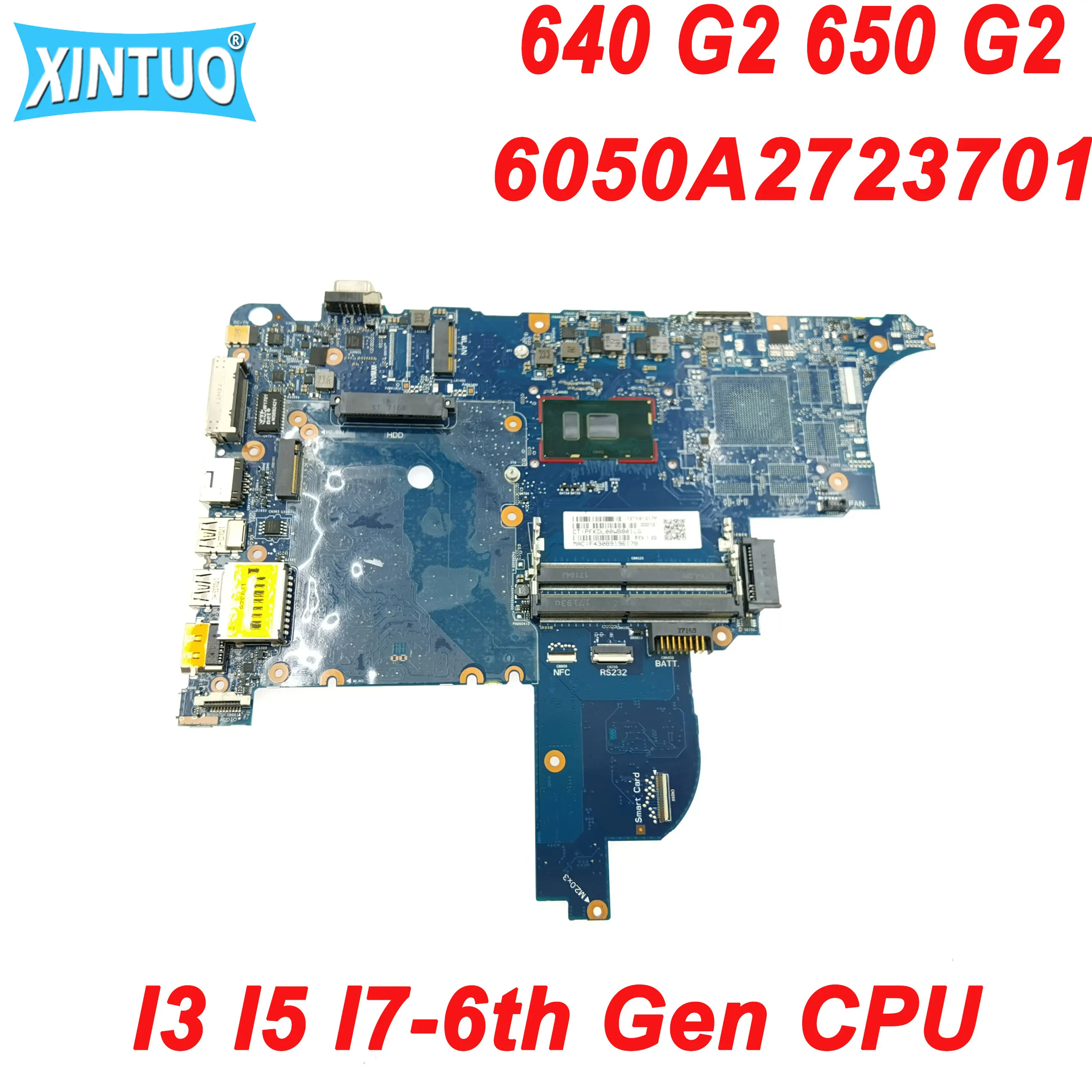 

6050A2723701 Original Motherboard for HP Probook 640 G2 650 G2 Laptop Motherboard with I3 I5 I7-6th Gen CPU DDR4 100% Tested