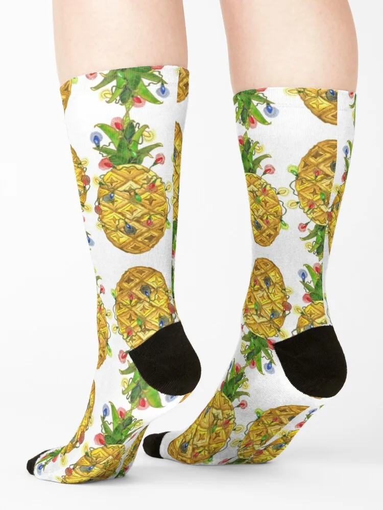 The Christmas Pineapple Socks Novelties shoes Children's moving stockings Luxury Woman Socks Men's
