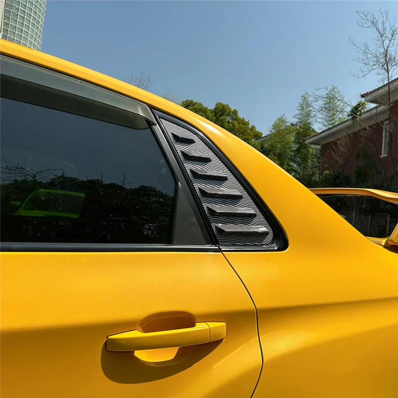 

A05U-Car Rear Triangular Window Louvers Shutters Blinds Cover Trim For Subaru Impreza WRX STI 2011-2014 Carbon Fiber