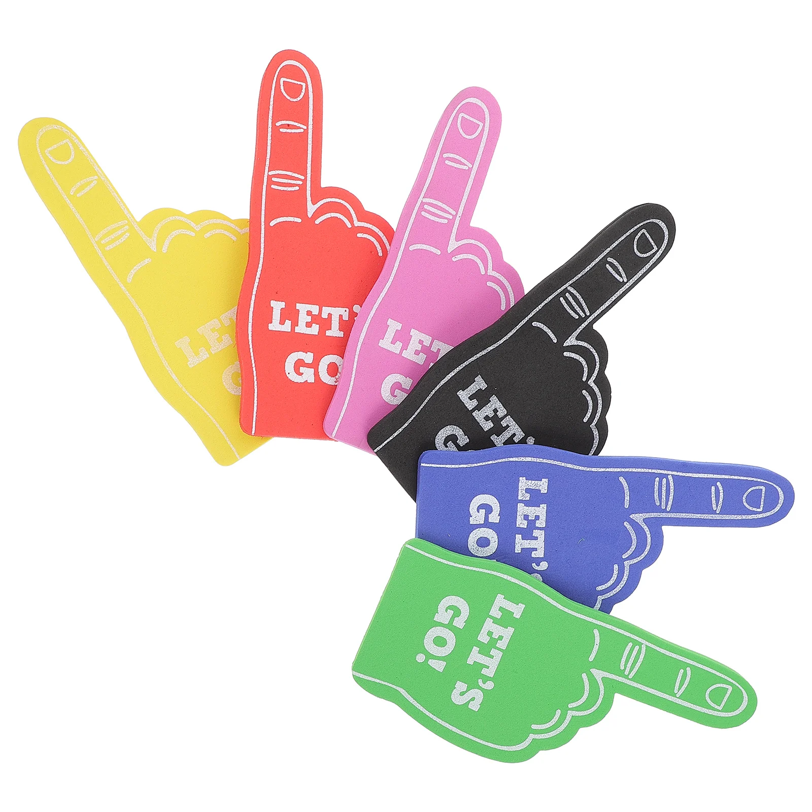 6 Pcs Children’s Toys Pointer Finger for Hands Giant Foam Fingers Sports Meeting Accessory