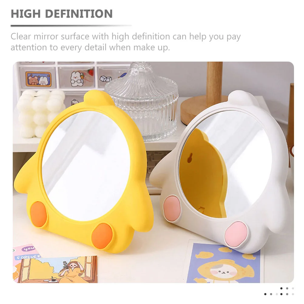 2개입 메이크업 거울 데스크탑 테이블 화장대 거울 가정용 침실 벽걸이용 투명 안정적 이동식 스타일리시 디자인