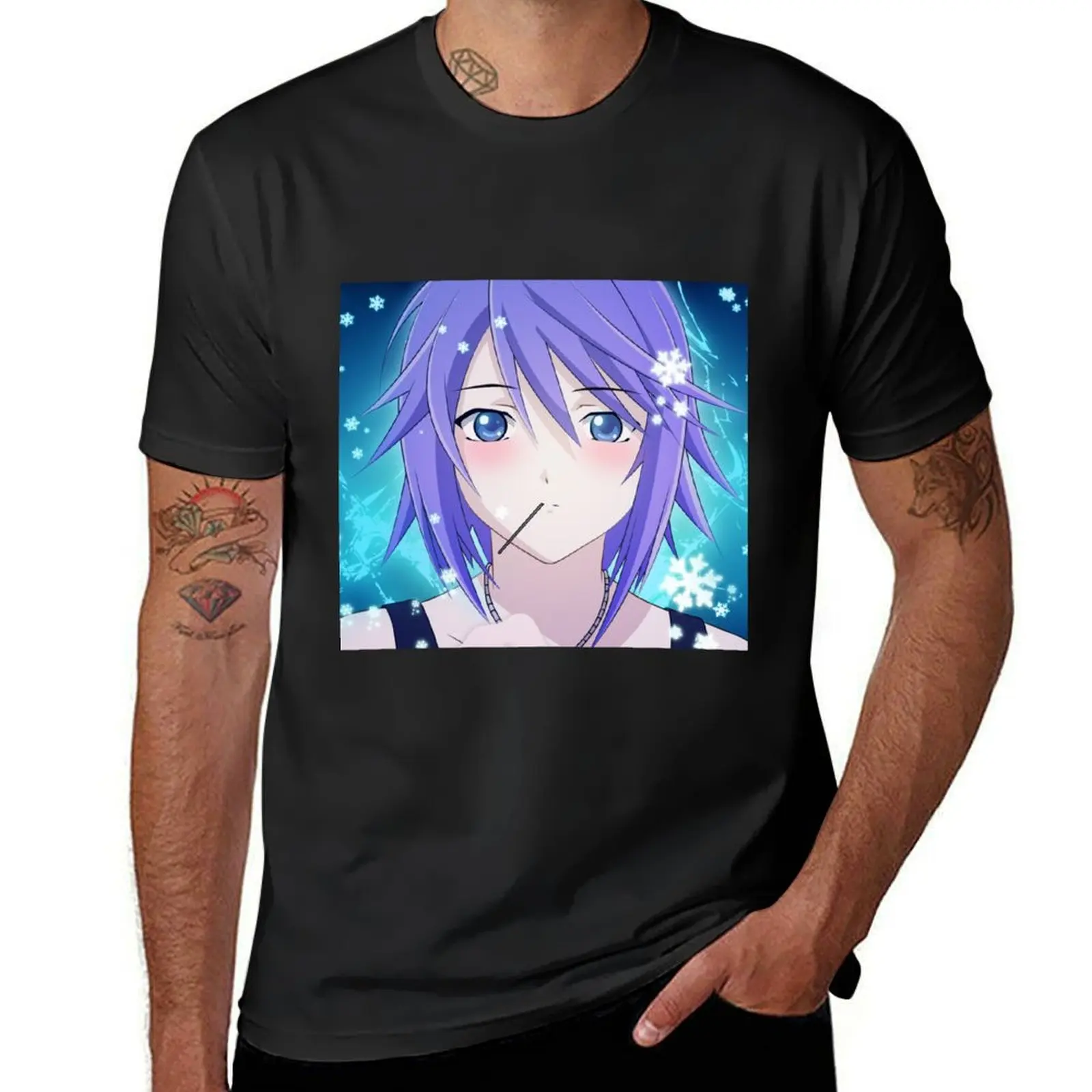 

Rosario + Vampire - Mizore Shirayuki - 1 T-Shirt designer shirts heavyweights oversized vintage graphic tee mens t shirt