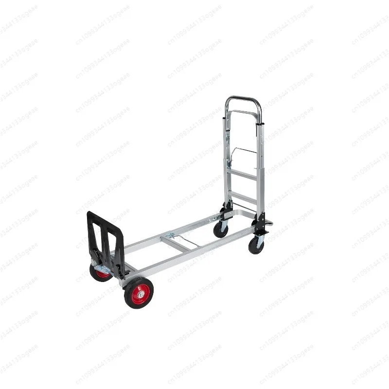 New Easy Moving Capacity Aluminum Frame Folding Hand Trolley Portable Hand Truck With Four Wheels