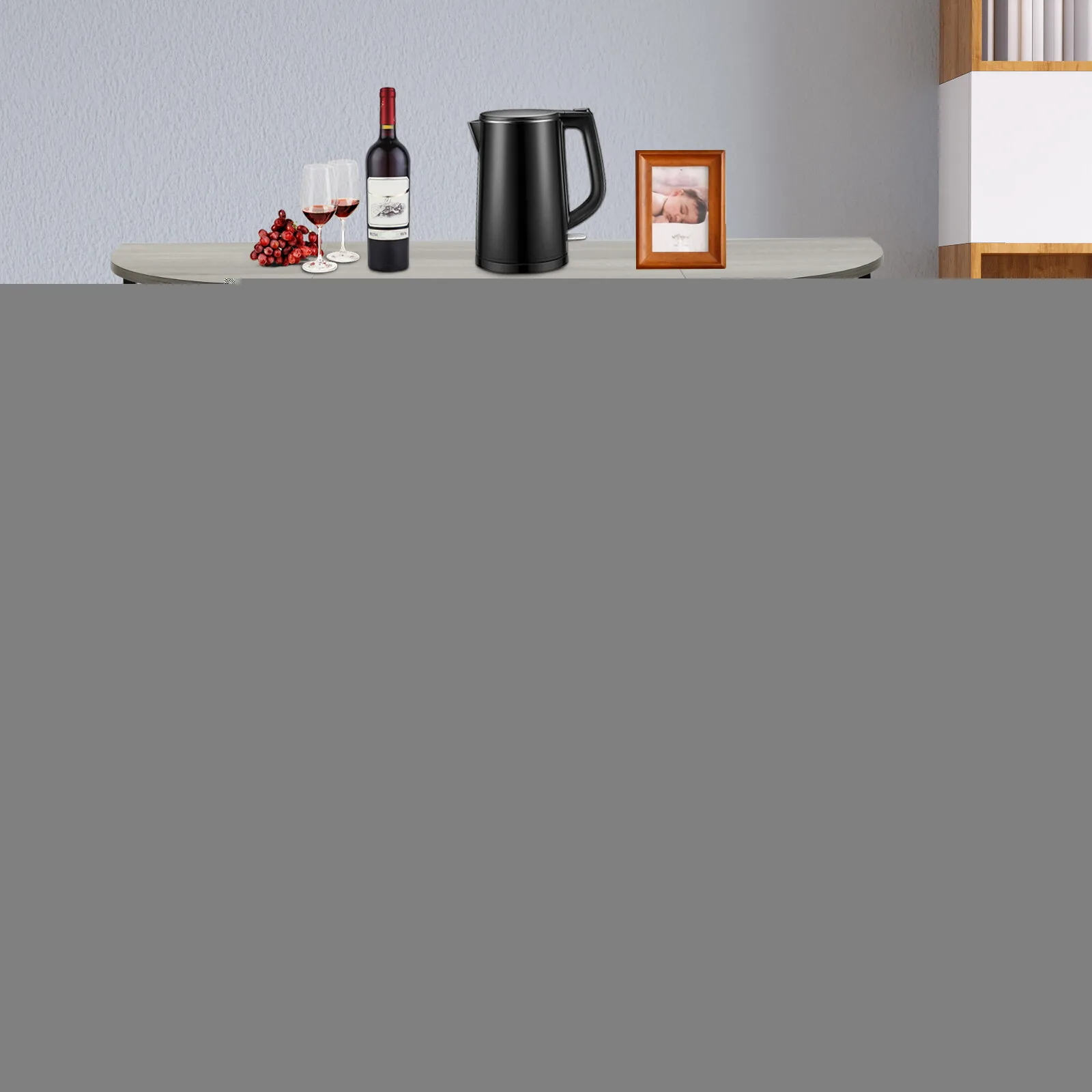 3 capas, estante para vinos, mesa, gabinete para bar de vinos, piso independiente para copas de licor