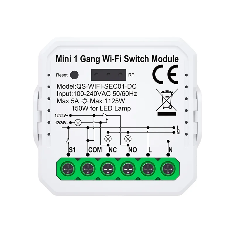 

A36T-Tuya Smart Switch Module With Remote Control Smart Home DIY Breaker Relay Work For Alexa Google Alice