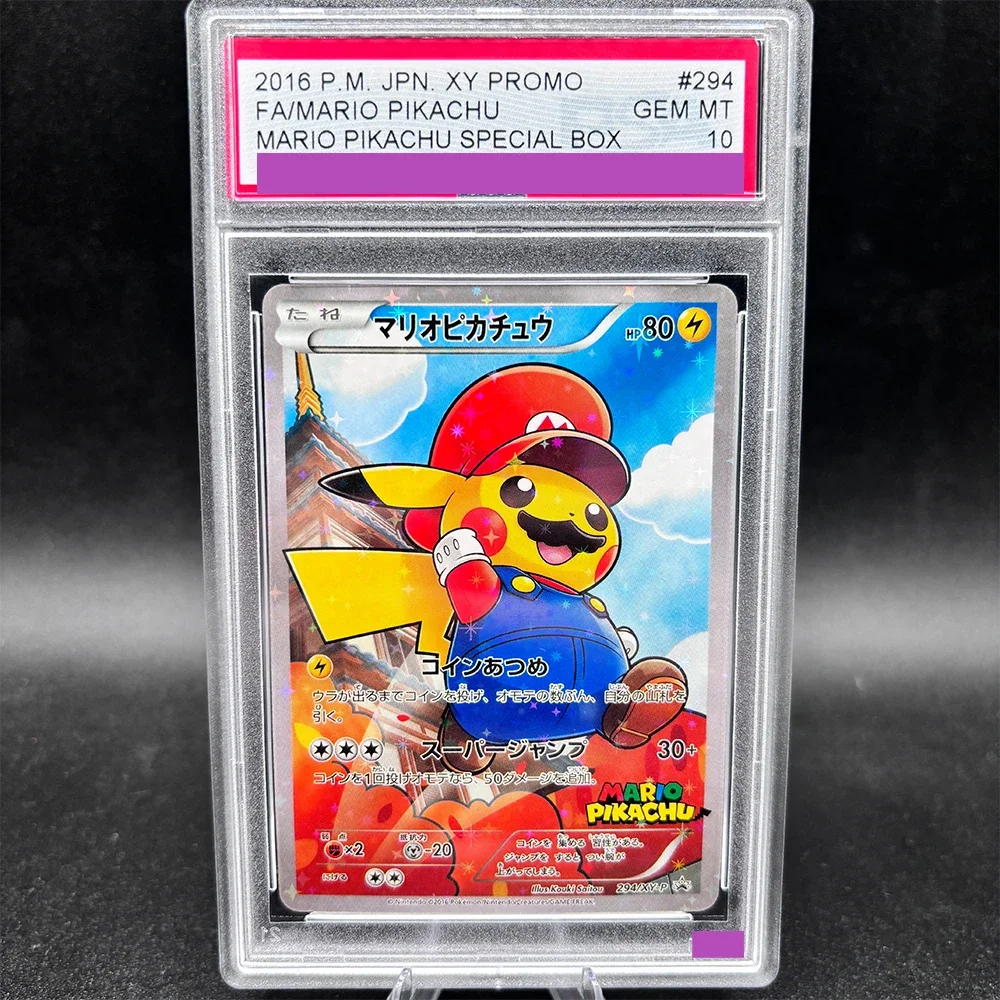 DIY TCG Collection Card Rating Card 2016 P.M. JPN. XY PROMO 294/XY-P Copy 10Points Rating Card Anime Game Gift Toy