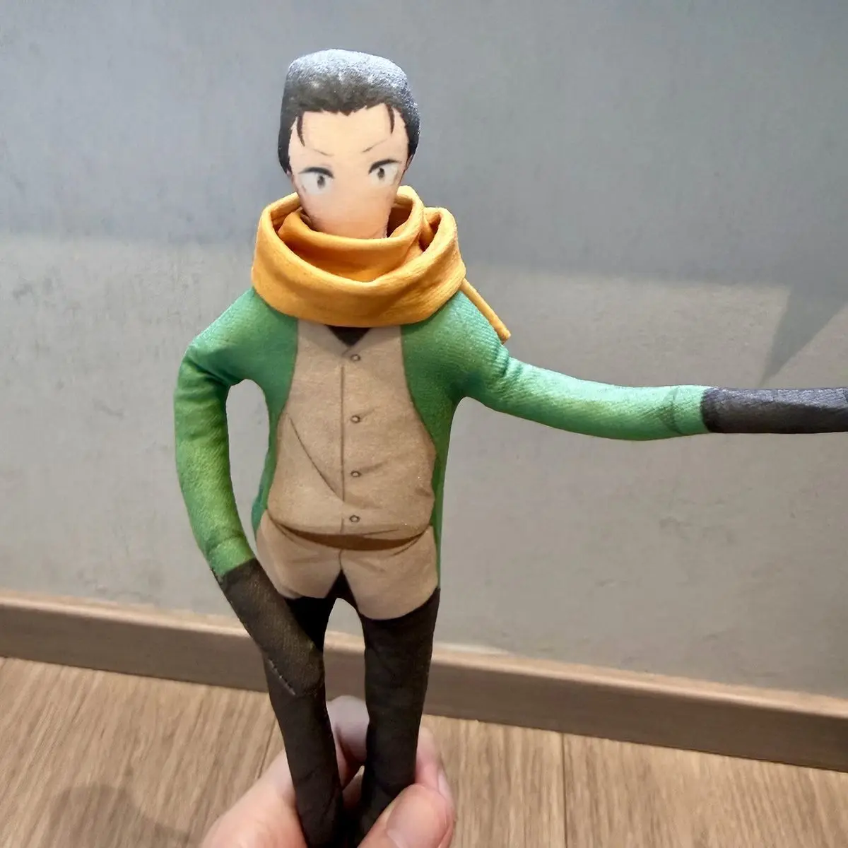 Anime Re Zero Natsuki Subaru Cosplay Abstract Doll Slender Twistable Shape Plush Cotton Doll with Wire Skeleton Room Decor Gift