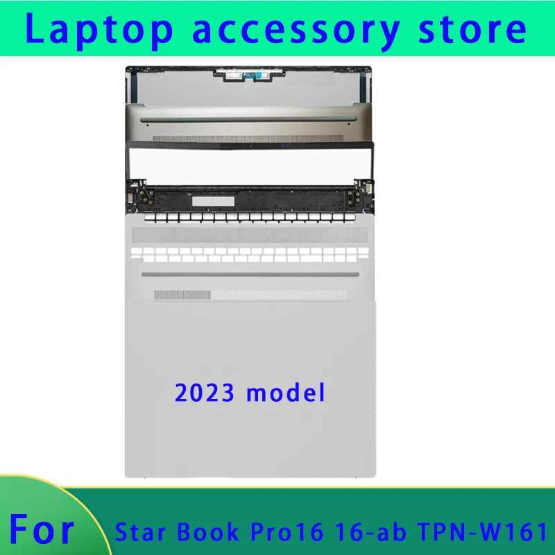 

Совершенно новый для ноутбука Star Book Pro16 16-AB TPN-W161 2023, верхняя крышка ЖК-экрана, рамка экрана, подставка для рук, нижняя крышка, крышка ABCD