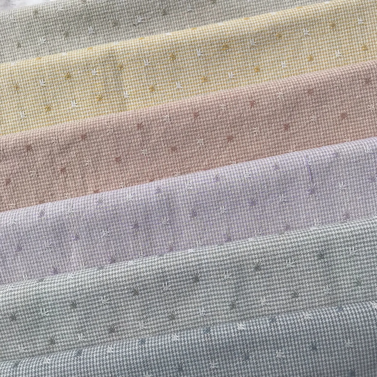 Japanese Yarn Dyed Cotton Fabric Material for Clothes Telas Patchwork Algodon Yarn-dyed Fabric for Sewing Pillow Mat Cloth